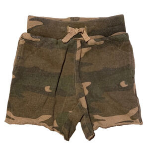 Little 77 camo shorts size 3-6months
